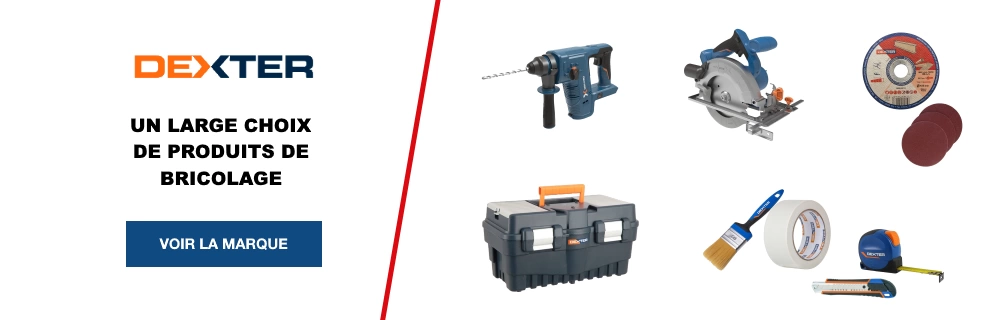 DEXTER : UN LARGE CHOIX DE PRODUITS DE BRICOLAGE.