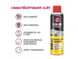 Lubrifiant au silicone en aérosol, 3-EN-UN TECHNIQUE, 250 ml