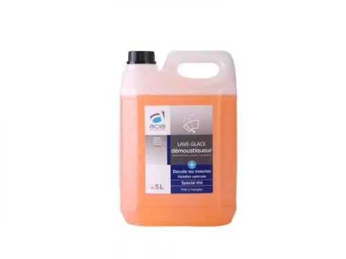 Lave-glace été, démoustiqueur, orange, parfum mangue, ACIA, 5 litres