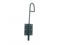 Verrou baïonnette en acier prépeint, H.200 x L.60 x P.20 mm