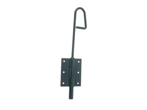 Verrou baïonnette en acier prépeint, H.200 x L.60 x P.20 mm