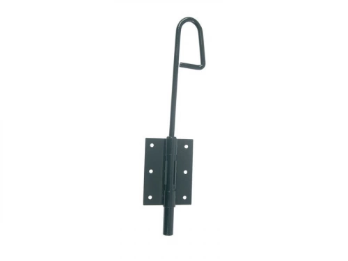 Verrou baïonnette en acier prépeint, H.500 x L.60 x P.20 mm