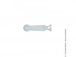 Patte scellement tête ronde 80 zingue