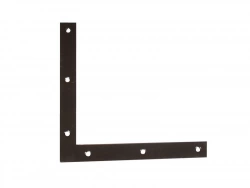 Equerre Découpée Acier Prépeint, H.250 X L.250 X P.4 Mm