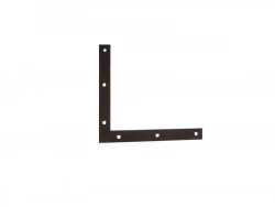 Equerre découpée acier prépeint, H.300 x L.300 x P.4 mm