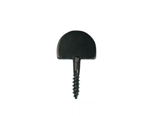 Butée de fermeture acier prépeint, H.60 x L.36 x P.4 mm