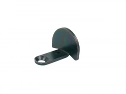 Butée Coudée À Visser Déporté 30 25X3 Acier Noir Pré-Peint