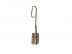 Verrou À Baïonnette L. 300 X Dia. 14 Mm Afbat, Acier Inox Brossé