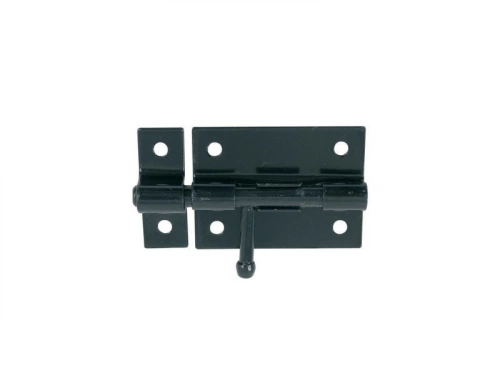 Verrou À Levier Verrou De Box + Gâche Diamètre 16 Mm Afbat, Acier Peint Noir
