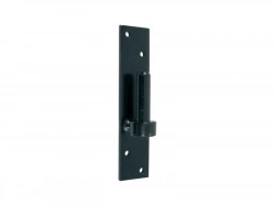 Gond Platine Bout Carre D14 H180Mm Noir Acier Prépeint, H.180X Diam.14 Mm