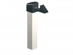 Arrêt Aluminium Laqué, H.380 X L.45 X P.138 Mm