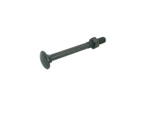 Lot De 8 Boulons Tête Bombée Acier Zingué, L.70 X Diam.7 Mm Afbat