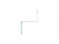 Poignée Manivelle Acier Laqué, H.415 X L.20 X P.20 Mm