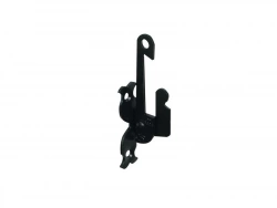 Support D'Espagnolette Acier Prépeint, H.130 X L.25 X P.40 Mm