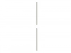 Tringle Manivelle Acier Laqué, H.900 X L.12 X P.12 Mm