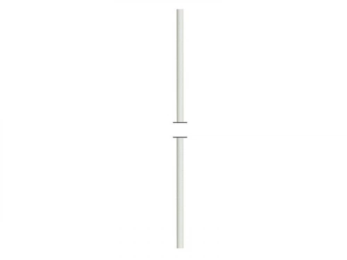 Tringle Manivelle Acier Laqué, H.900 X L.12 X P.12 Mm