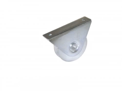 Roue À Support Extérieur Acier Zingué, H.85 X L.120 X P.36 Mm