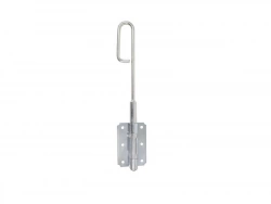 Verrou Baïonnette Acier Zingué, H.200 X L.60 X P.20 Mm