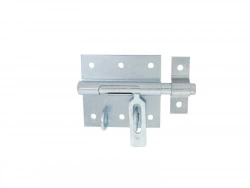 Verrou À Levier Verrou De Box Porte Cadenas + Gâche Afbat, Acier Zingué Gris