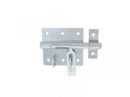 Verrou À Levier Verrou De Box Porte Cadenas + Gâche Afbat, Acier Zingué Gris