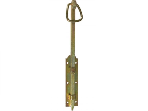 Verrou De Barrière Acier Zingué, H.40 X L.5 X P.3 Mm