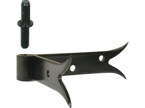 Gond D'Angle Acier Prépeint, H.85X Diam.14 Mm