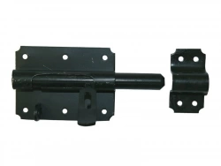 Verrou De Box Porte Cadenas Acier Prépeint, H.70 X L.120 X P.20 Mm