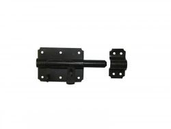 Verrou De Box Porte Cadenas Acier Prépeint, H.70 X L.140 X P.24 Mm