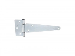 Penture anglaise L300 axe composit en acier zingué, H.7 x L.34 x P.9.5 mm blanc