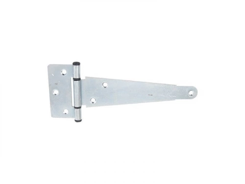 Penture anglaise L300 axe composit en acier zingué, H.7 x L.34 x P.9.5 mm blanc