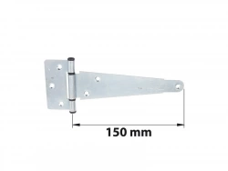 Penture Anglaise Axe Composite L. 150 Mm Acier Zingué Blanc
