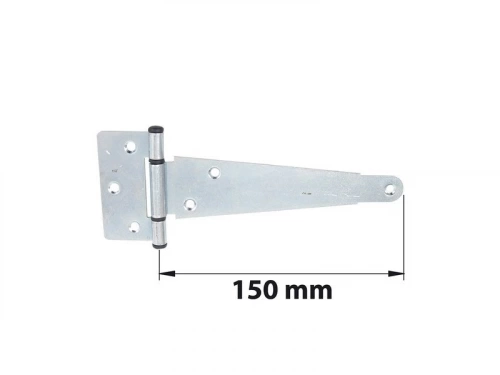 Penture Anglaise Axe Composite L. 150 Mm Acier Zingué Blanc