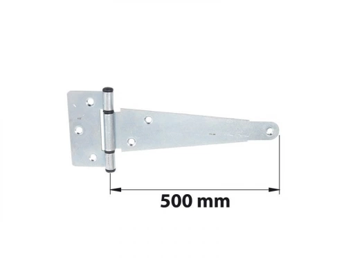 Penture Anglaise Axe Composite L. 500 Mm Acier Zingué Blanc