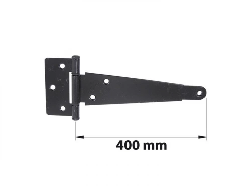 Penture Anglaise Axe Composite L. 400 Mm Acier Noir Mat