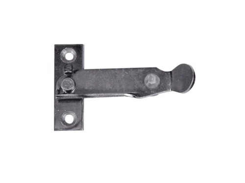 Arrêt pour persienne fermeture vers la droite en acier zingué, H.62 x P.12 mm