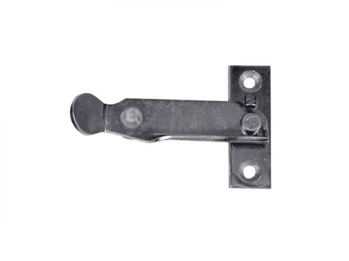 Arrêt pour persienne fermeture vers la gauche en acier zingué, H.62 x P.12 mm