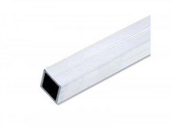 Tube Carré Aluminium Brut, L.1 M X L.2.35 Cm X H.2.35 Cm