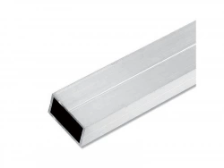 Tube Rectangulaire Aluminium Brut, L.1 M X L.1.95 Cm X H.1.15 Cm