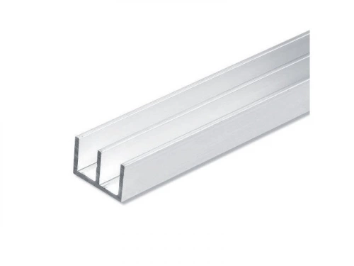 Double U Aluminium Brut, L.1 M X L.1.59 Cm X H.1 Cm