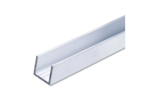 U Carré Aluminium Brut, L.1 M X L.1.55 Cm X H.1.55 Cm