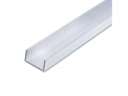 U Rectangulaire Aluminium Brut, L.1 M X L.2.75 Cm X H.1.55 Cm
