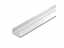 U Rectangulaire Pvc Mat, L.1 M X L.1.4 Cm X H.1 Cm