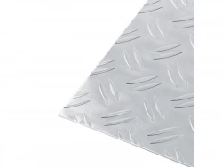 Tôle Aluminium Grain De Riz Brut Gris L.20 X L.100 Cm Ep.1.5 Mm