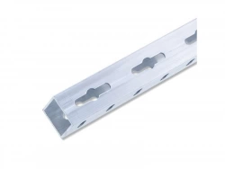 Tube Carré Aluminium Brut, L.1 M X L.2.35 Cm X H.2.35 Cm