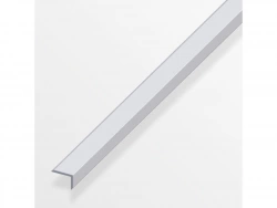 Cornière Inégale Aluminium Anodisé, L.1 M X L.1.4 Cm X H.1 Cm
