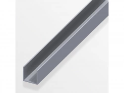 U Carré Aluminium Brut, L.1 M X L.2.35 Cm X H.2.35 Cm
