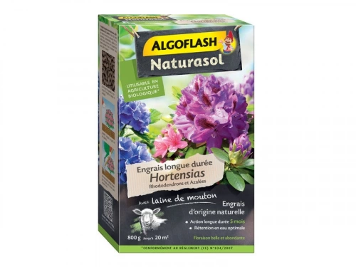 Engrais naturel hortensia ALGOFLASH NATURASOL 800 g