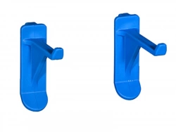 Lot de 16 crochets pour panneau mural jaune, l.15.6 x H.3.6 x P.5.1 cm