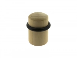 Lot de 4 butées de porte ALPERTEC bois brut chêne Diam.3 x H.4 cm