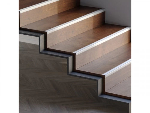 Nez De Marche Adhésive Ou A Visser, L.24 Mm X L.110 Cm Mat Métallique Artens